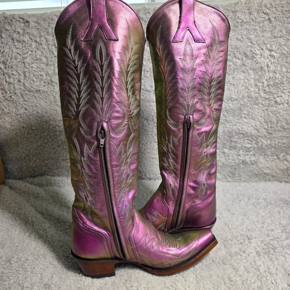 Old Gringo Mayra Bis Prisma Iridescent Cowboy Boots Snip Toe 7B NEW - Picture 6 of 13
